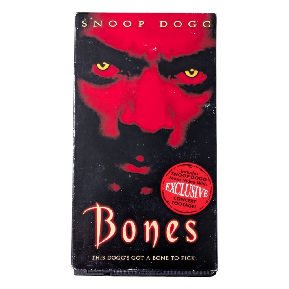 Supernatural Horror Film Bones VHS Movie 2001 Snoop Dogg Vintage Film